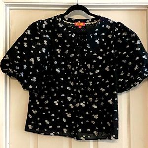 THML puffy sleeve top nwot xl